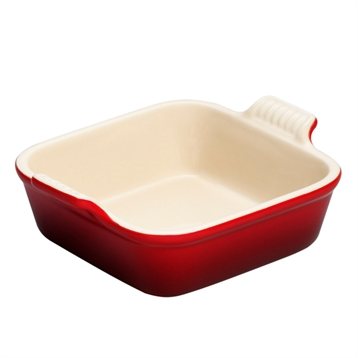 Plats et plaques à four : Plat carré 13 cm cerise